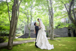 館内撮影！KYUKARUIZAWA KIKYOフォトウェディング