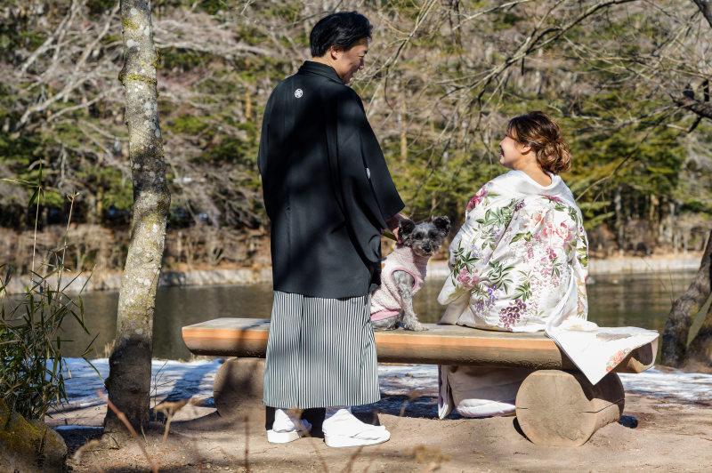 春に撮る愛犬との前撮りフォト