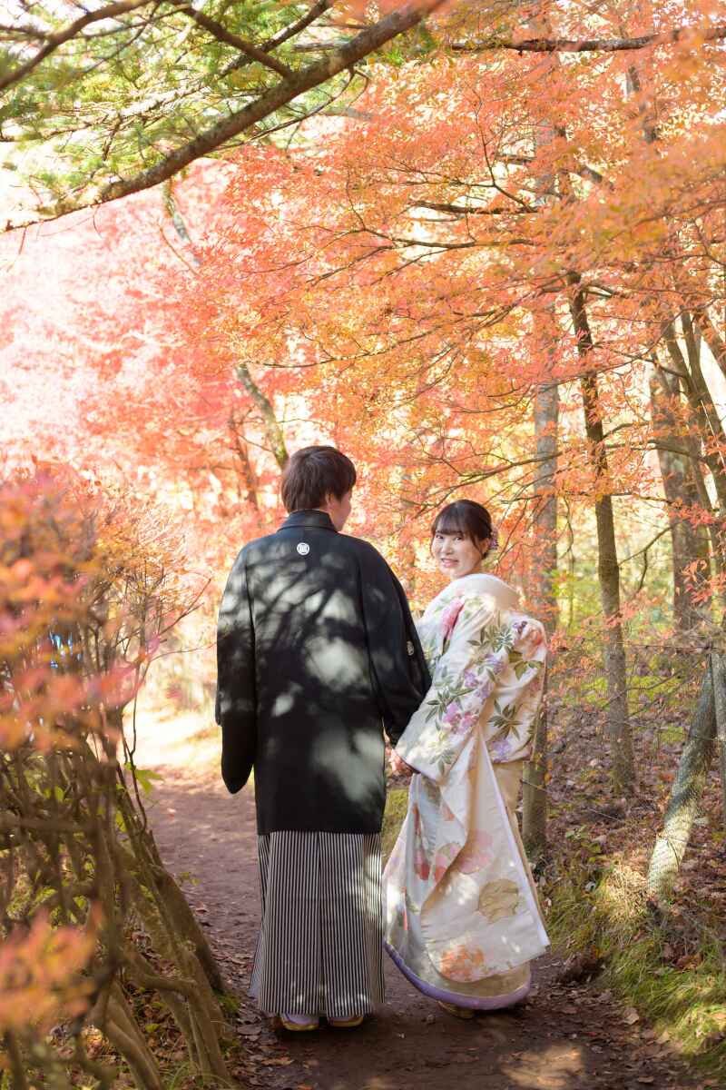 写真で残したい!軽井沢前撮りならではの構図