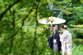 華やかに彩る ― 軽井沢ロケーション×色打掛フォトの魅力