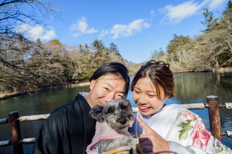 軽井沢で叶える♡ペットと一緒の前撮りフォト