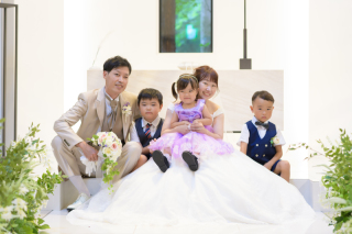 ご家族様と一緒に過ごせるフォトウェディング