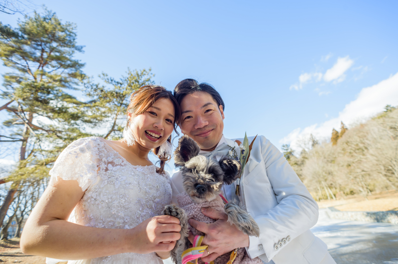 春に撮る愛犬との前撮りフォト