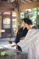 諏訪神社での和装フォト