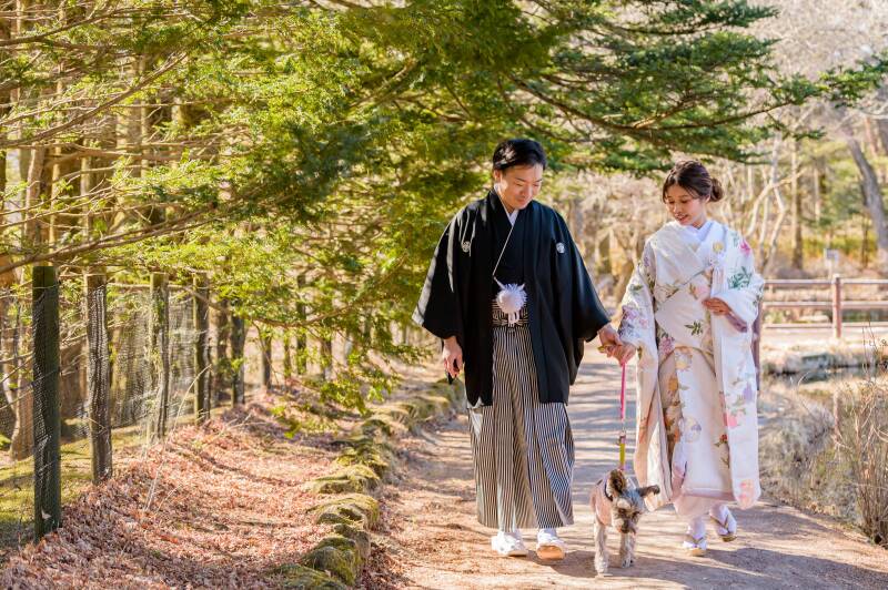 春に撮る愛犬との前撮りフォト