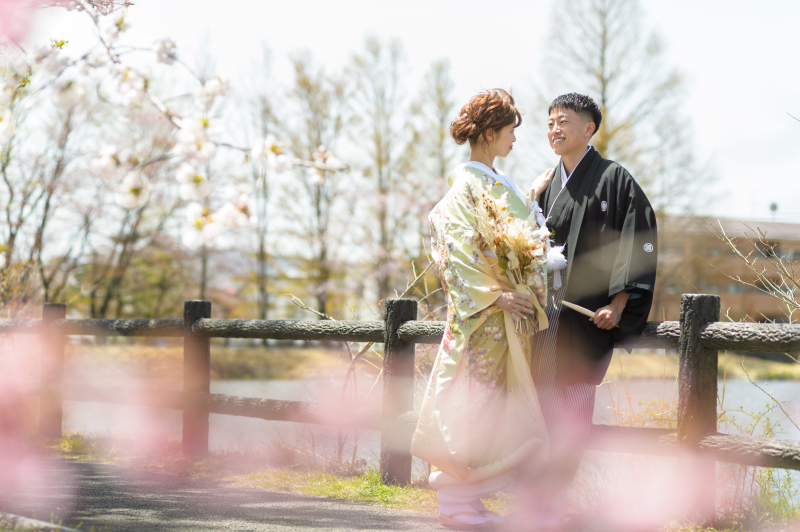 早めの予約が安心!桜シーズン【桜×和装】