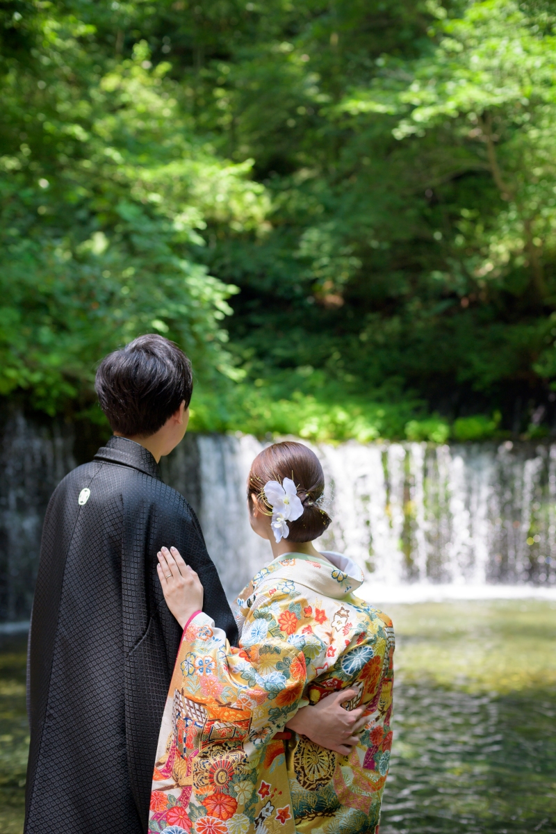 KIKYO人気スポット「白糸の滝」ロケーションフォト