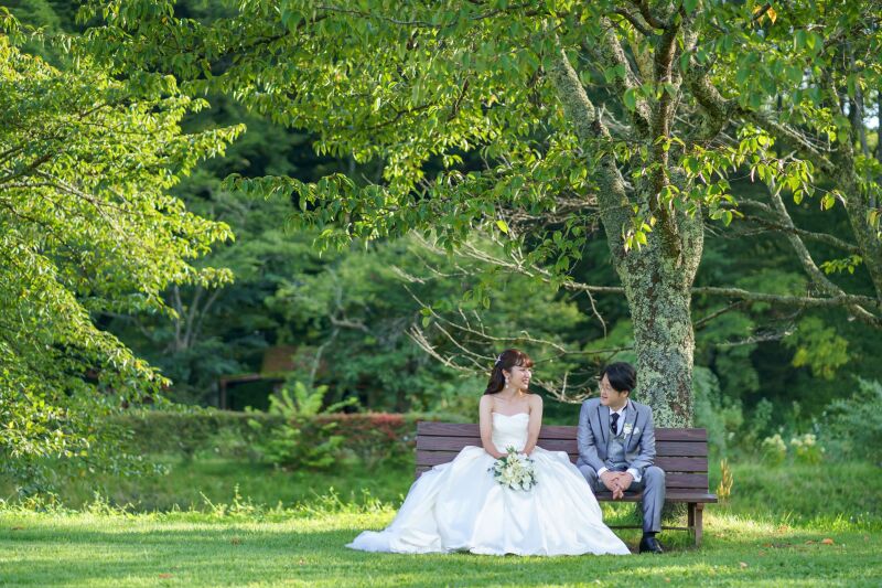 自然豊かなロケーションでの撮影希望の方必見!軽井沢での前撮り