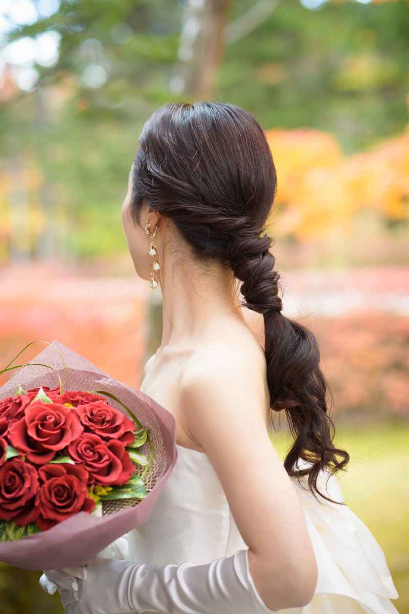 前撮りで輝く、ヘアアレンジ3パターン