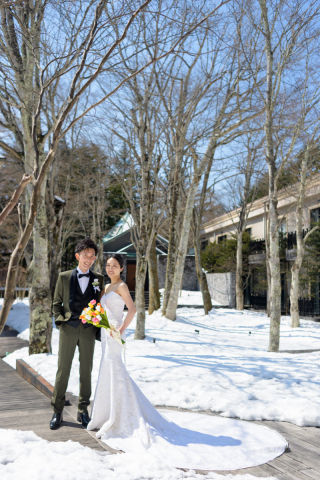 冬晴れのフォトウェディング♪