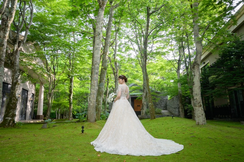 軽井沢ロケーション×新婦様ソロショット