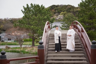 純白の白無垢をまとって