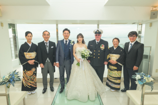 親御さまも正装されて