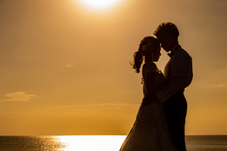 夕景wedding photo