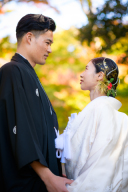 秋の景色の中で...