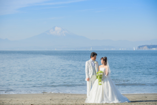 爽やかな青空、青い海