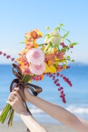 写真を彩るブーケ