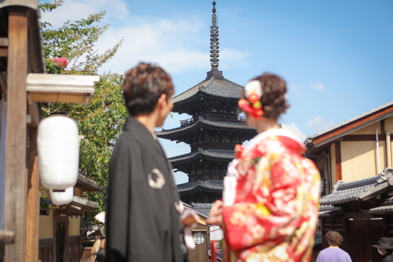 京都の雰囲気を味わえる二寧坂で撮影✵