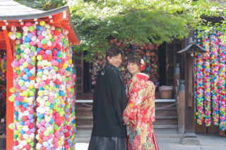 カラフルな“くくり猿”でのお撮影♪