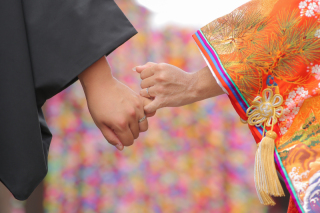 手繋ぎショット♡