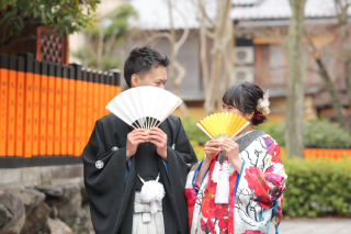 扇を使ったお写真のご紹介(^^)/