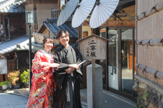 京都の雰囲気を味わえる二寧坂で撮影✵