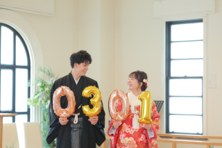 お持込み小物を使ったお写真♡