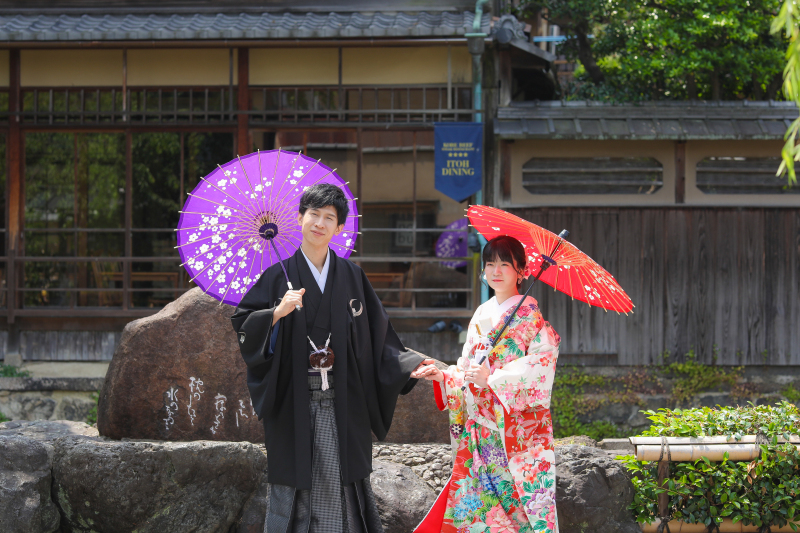 和装が映える♡祇園白川での撮影