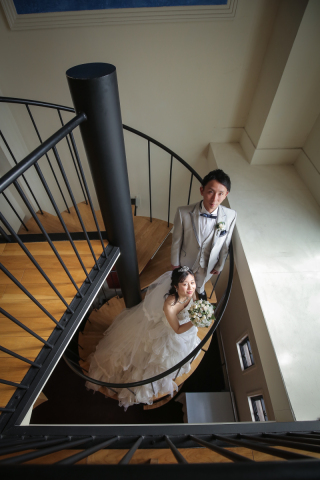 螺旋階段でのお写真(^^)/