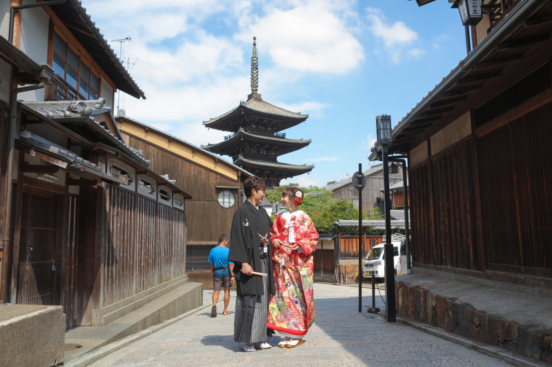 京都の雰囲気を味わえる二寧坂で撮影✵
