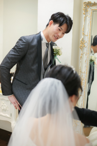 撮影前にワンショット♪メイクシーン撮影