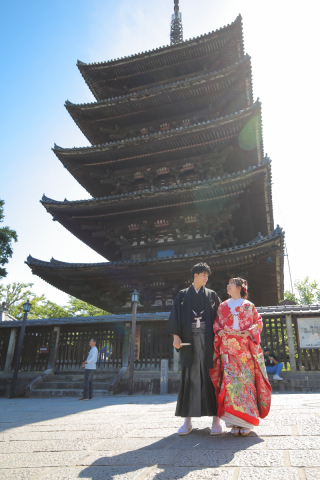 写真を彩る色打掛*