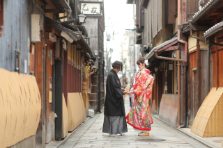 祇園白川で撮影(*^-^*)