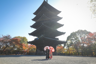 世界遺産でフォトウェディング♡東寺撮影