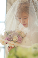 神聖な雰囲気で…♡レース越しの撮影