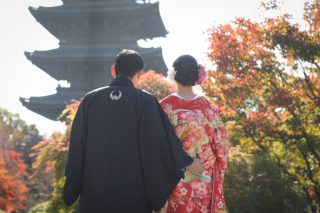 世界遺産でフォトウェディング♪東寺撮影
