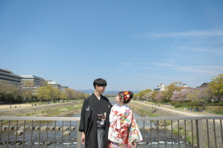 鴨川で撮影(*^-^*)