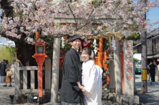 桜シーズンの撮影も可能♪3月末までの限定プラン❀