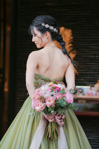 カラードレスでしたい♡卒花ヘアスタイル