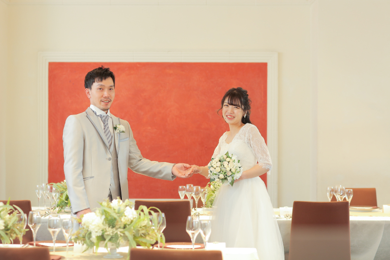 パーティー会場で撮影♪
