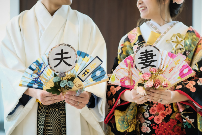 和装姿で自分たちらしいお写真を