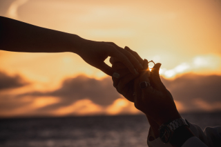 手つなぎショット