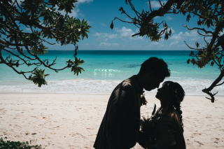 【青空ビーチ】シルエットフォトコレクション【サンセット】