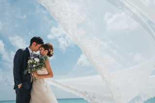 【無料レンタル】ロングベールでドラマティックなフォトを♪