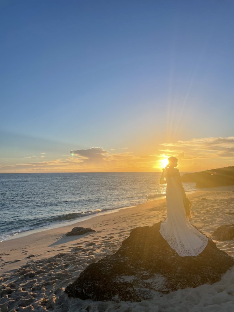 お二人念願のサンセット、、！