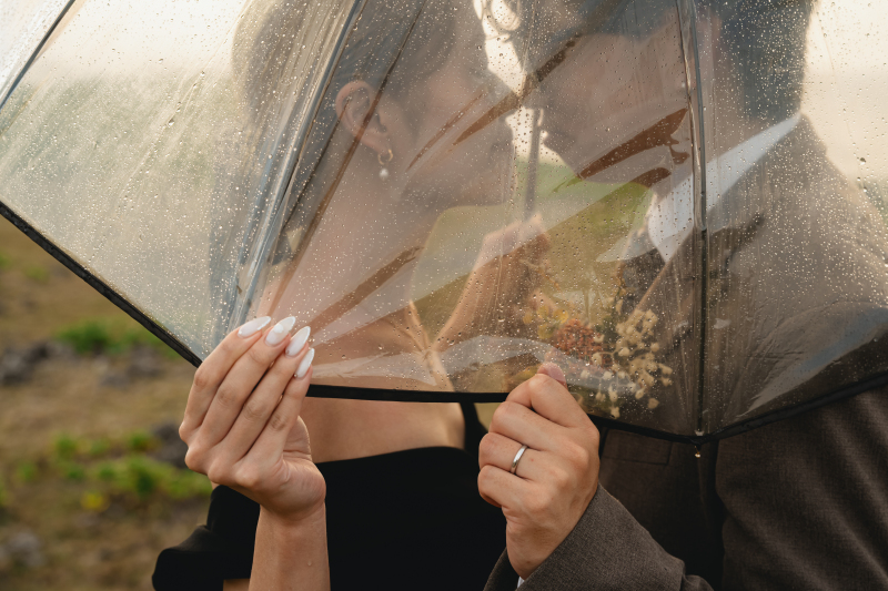 雨上がりの空に虹が♪