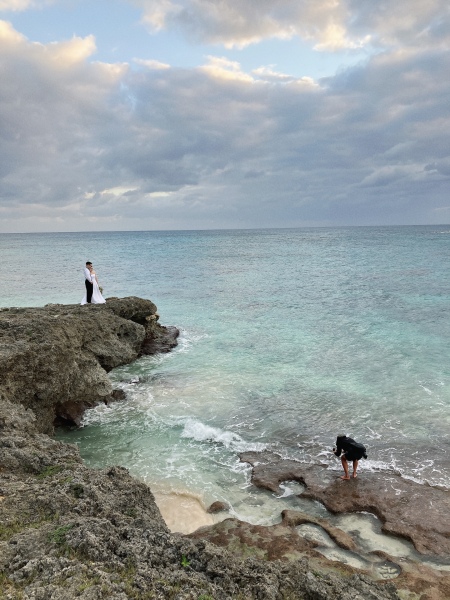 寒かろう、海であろうと、気にしない！