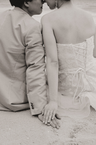 後ろ姿もロマンティック♡