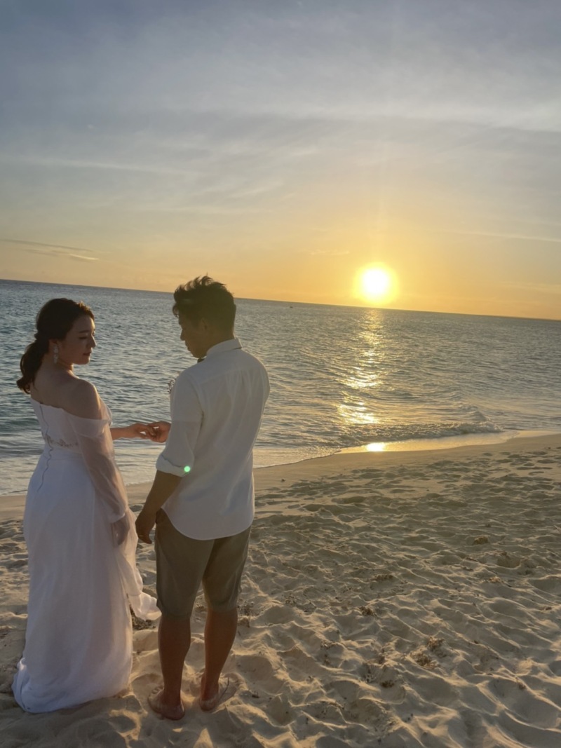 与那覇前浜でのサンセット