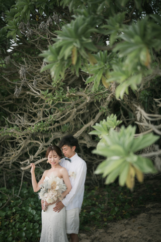 【青空ビーチフォト】ビーチサイドのグリーンでの撮影も可能♪